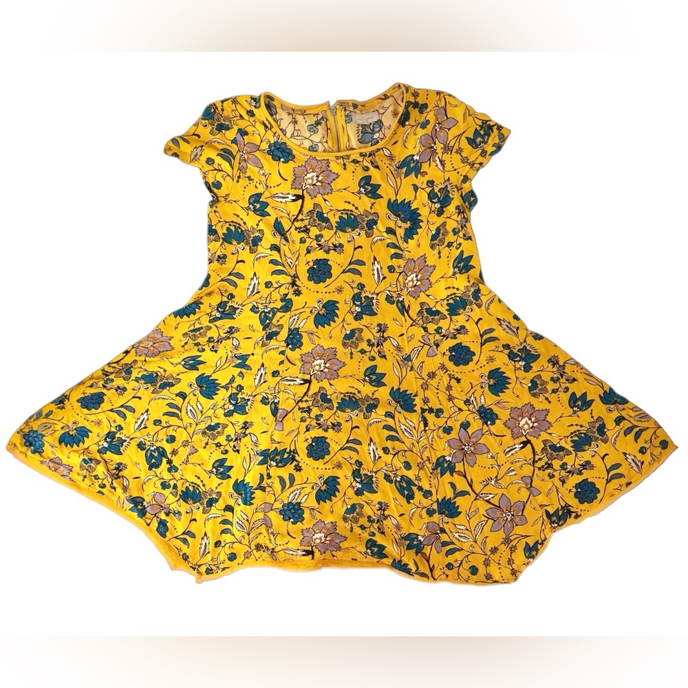 Urban Outfitters Silence + Noise‎ Yellow Floral Mini Dress Size Small